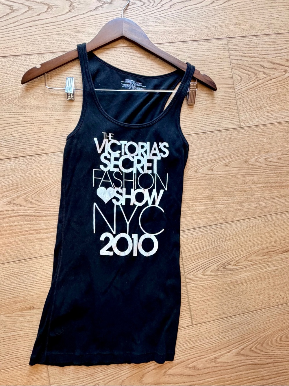 Collector -  Victoria's Secret Black Tank with White NYC 2010 Graphic